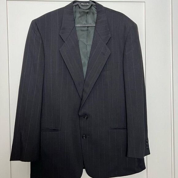 Mani Mens Blazer Size 41 Regular Made In Italy Bullock's Men's Store Wool Black - Picture 1 of 14